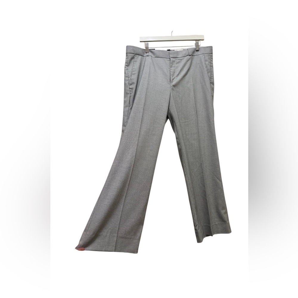 NWT Banana Republic Pants Women 16 S Wide Leg Wool Plaid Career Pants Suit